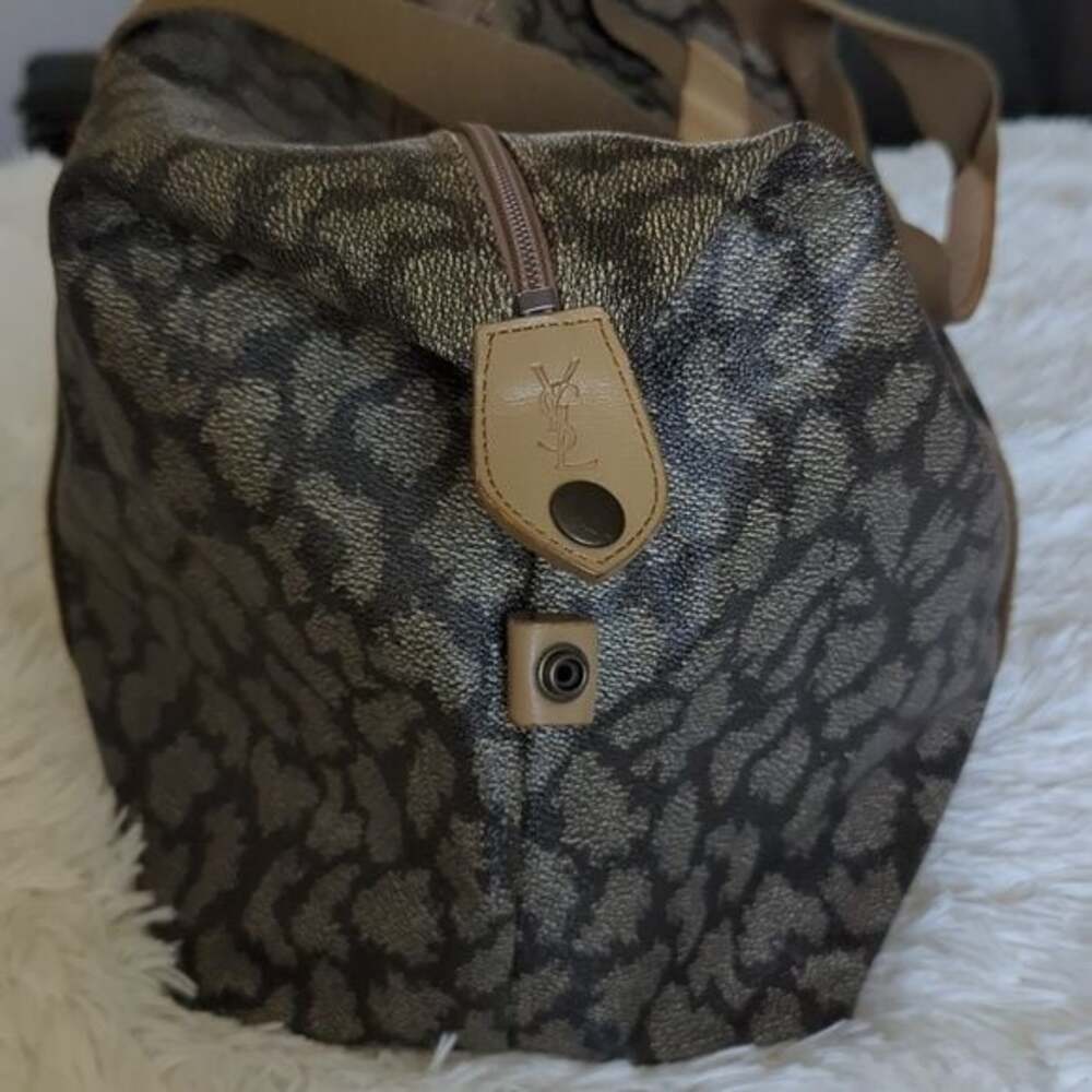 AUTHENTIC VINTAGE YSL GIRAFFE TRAVEL BAG EXCELLENT CONDITION - Picture 12 of 16